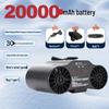 Portable Waist-Mounted Cooling Fan for Outdoor Construction