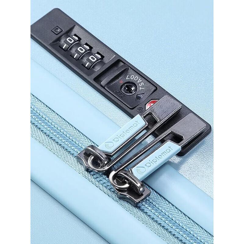 Diplomat Haze Blue Frosted 20-inch Spinner Luggage