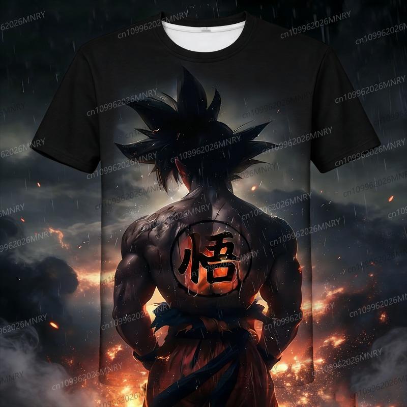 Японское Аниме Dragon Ball Z 3D Печать Милый Маленький Ребенок Гоку Желтый Драконий Шар Футболка Модные Детские Взрослые Косплей Топы Одежда