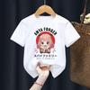 New Spy X Family T-shirt Girls Clothing Tshirt Kids Kawaii Cartoon Anime  Anya and Bond Tee-shirt Harajuku Boys Graphic Top New
