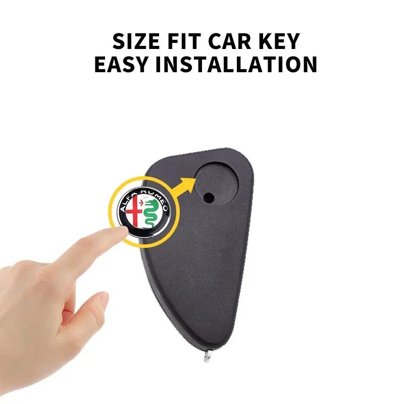 For Alfa Romeo 2026 Hot Sticker 10X 14mm Car Key Badge Sticker Symbol Logo Key Shell Remote Fob Emblem Decal For Alfa Romeo Giul