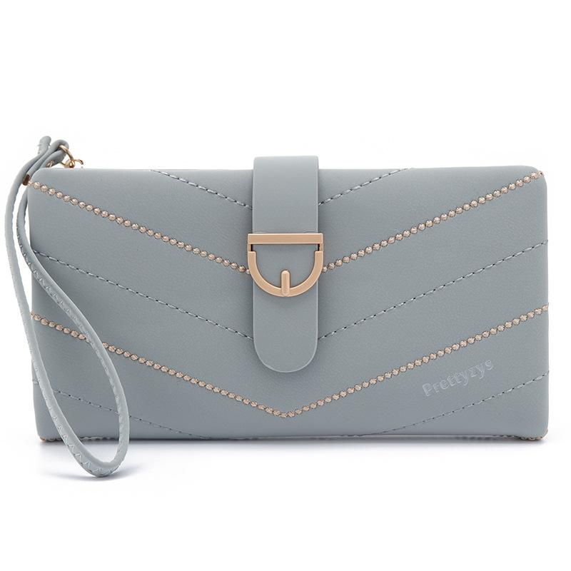 Women's Long Wallet Women's Retro Simple Buckle Women's Handbag