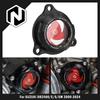 NICECNC Для Suzuki DRZ400 DRZ400E DRZ400S DRZ400SM 2000-2024 DR-Z 400 400E 400S 400SM Прозрачная крышка масляного фильтра двигателя
