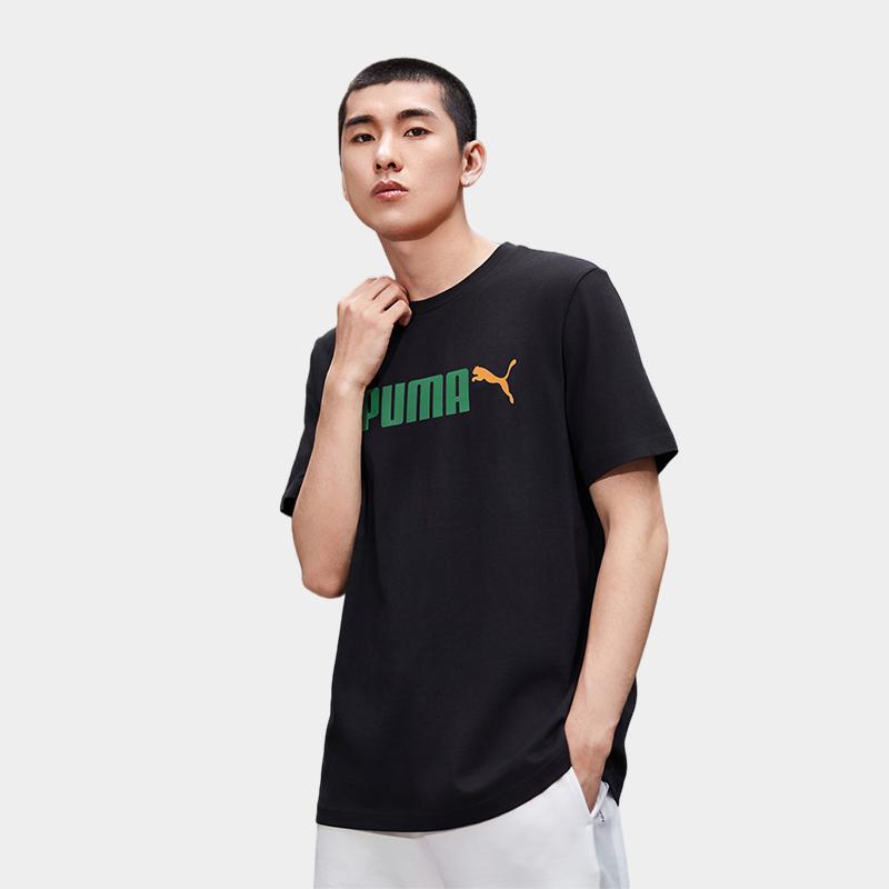 Puma Свитшот Color Block с круглым вырезом и коротким рукавом, унисекс, топ 691341-98