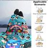 1pc Gumball World Cozy Print Blanket Lightweight Warm Flannel Throw Blanket For Sofa, Bed, Living Room