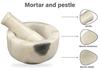 IBA Indianbeautifulart Набор из мраморной каменной ступки и пестика, натуральный полированный камень, белая дробилка для таблеток, мельница для специй, чаша для трав, песто