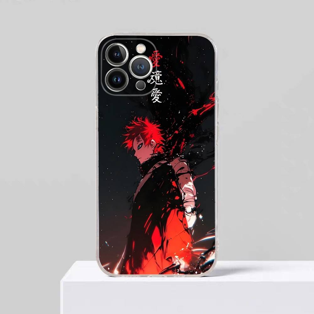 Anime Cartoon G-Gaara Phone Case For IPhone 17 16 15 Plus 14 13 Mini 12 11 Pro Max Soft Shell Cover