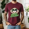 New Summer 100 Pure Cotton TShirt Energy Efficient Sloth Cartoon Style Street Cool Casual Tee Breathable Short Sleeve