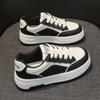 Leather Platform White Shoes Women's Shoes Spring New Versatile Heightening Board Shoes Casual Shoes Women's Sports Shoes