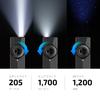 OLIGHT ArkPro Ultra Flashlight Powerful Flat High Brightness 1700 4 Light Sources OAL Alloy 205 Meter MCC Charge Status 14 Days of Moonlight Suitable