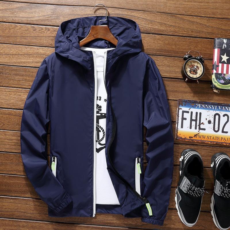 Men Zipper Jacket Outwear Coat Windbreaker Casual Male Spring Autumn Bomber Jackets