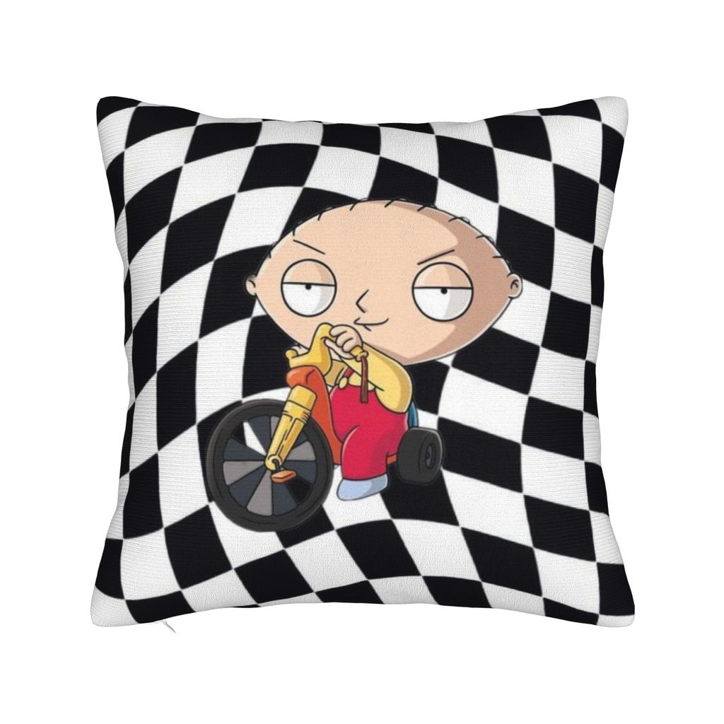 Decorative Pillow Cover F-Family Funny Guy Merch Seater  Pillow Case Cover Zipper Multiple Sizes