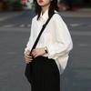 Casual Loose Solid Color Shirt Blouse Fashion Bf Style Shirt With Pocket Spring And Autumn Long Sleeve Clothes Blusas 28475