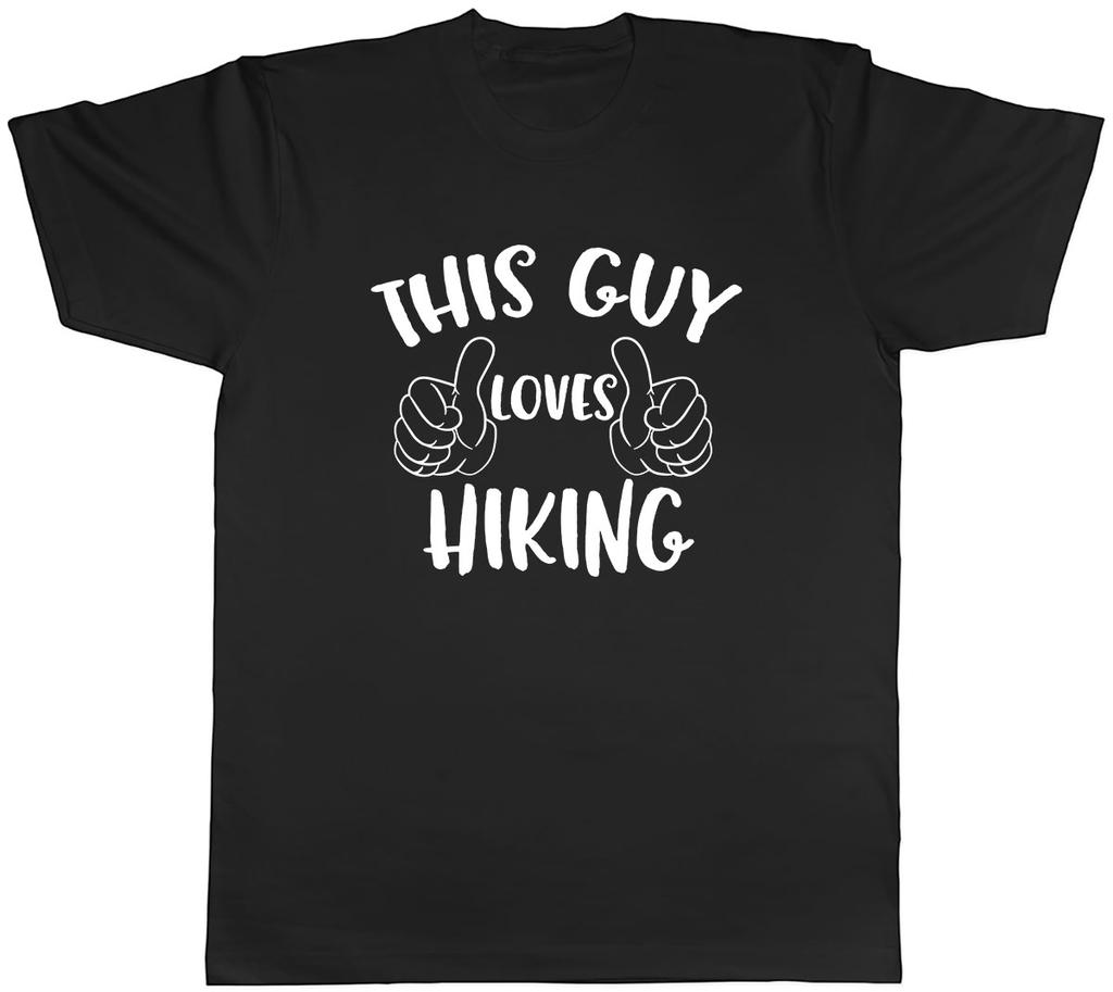 This Guy Loves Hiking Unisexs Unisex TShirt Tee
