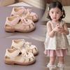 Girls Princess Hollow Toddler Shoes Summer 2025 New Baby Girl Toddler Anti-kick Sandals Children Beach Shoes