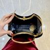 Модная Сумка на Цепочке, Сумка через Плечо, Сумка-клатч Высокого Качества в Форме Сердца, Круглая Сумка с Кольцом