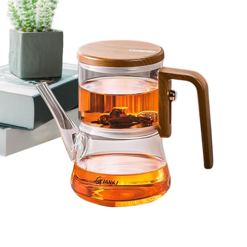 Магнитный заварочный чайник со съемным заварочным устройством, прочный стеклянный заварочный чайник, устойчивый к высоким температурам, заварочный чайник с функцией пресс-контроля