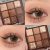 Nine-color Mocha Chocolate Eyeshadow Nine Palace of Milk Tea Orange Brown Beginner Pearl Matte Large Floor Color Makeup Palette Eyeshadow Palette