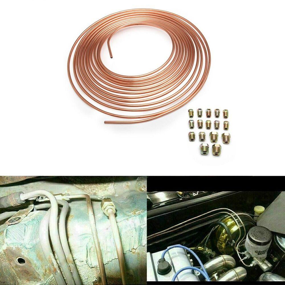 3/16" OD 1/4" OD Автомобильный рулонный шланг с винтовой крышкой для трубки Тормозной шланг Автомобильные аксессуары Тормозная трубка