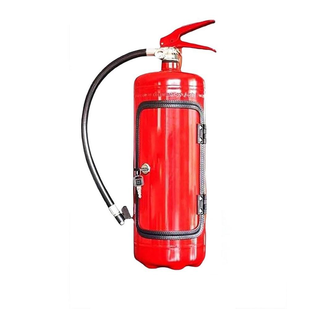 Portable Bottle Holder Red/Black Hidden Liquor Cabinet Fire Extinguisher Storage System Bar