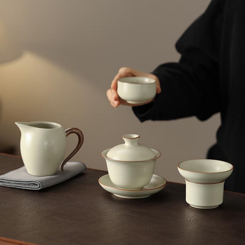Чайный набор Gaiwan из руин печи Найцзян Ru