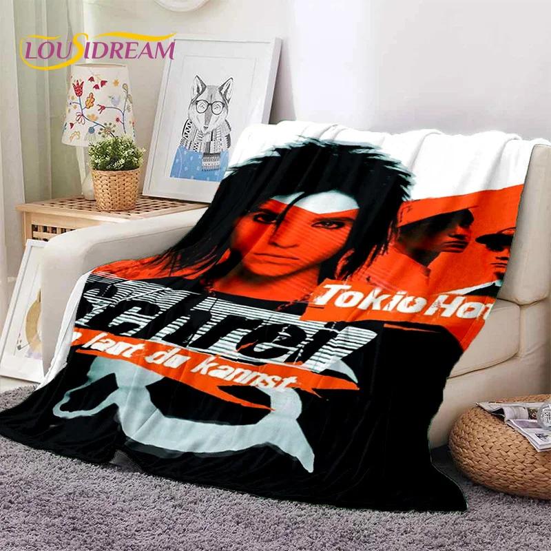 Rock Band Tokio Hotel Билл Каулитц Мягкое фланелевое одеяло для кровати, спальни, дивана, пикника, Плед для укрытия, активного отдыха на природе, подарок