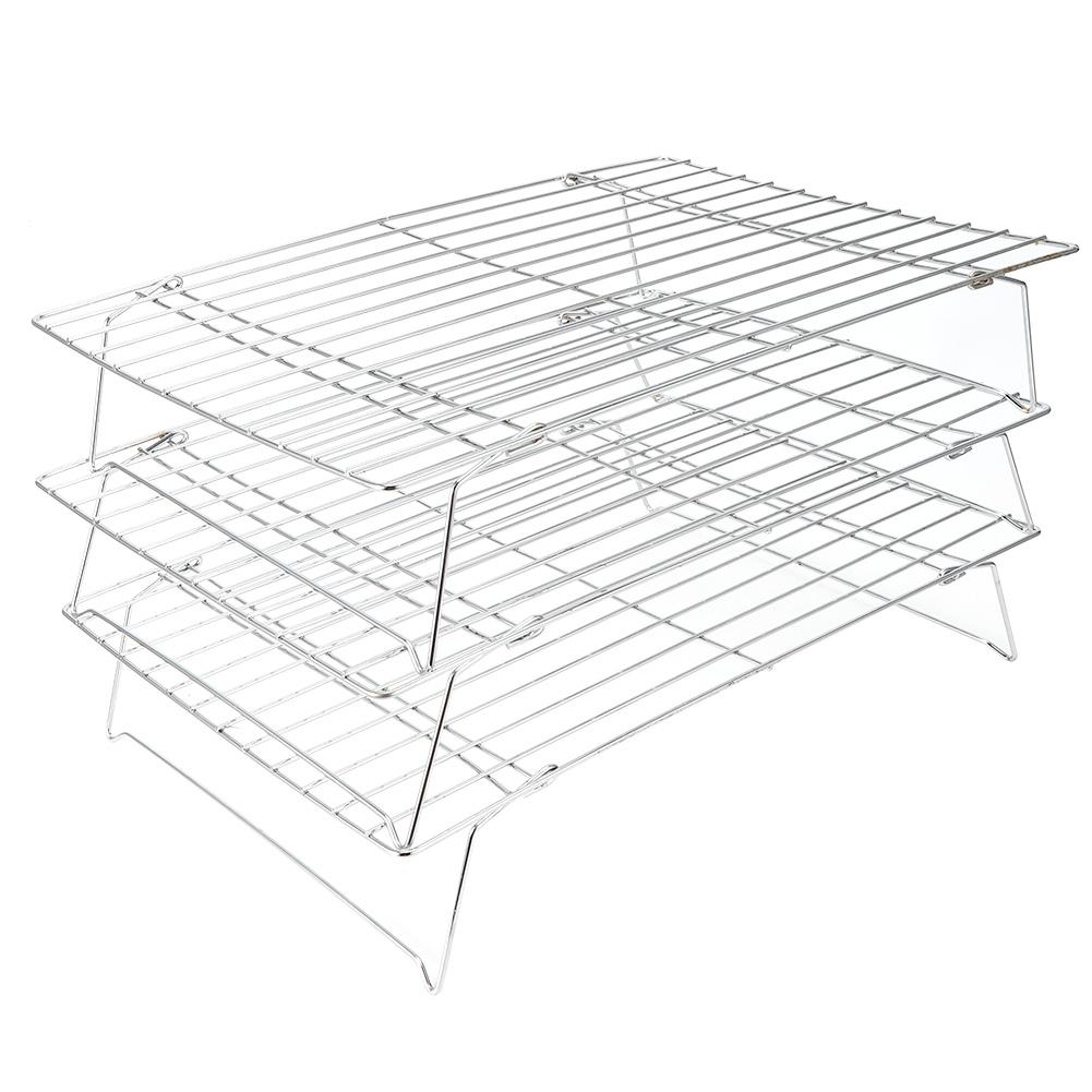 3?Многоярусная охлаждающая решетка Складные ножки для печенья тортов Кухонный инструмент для выпечки и гриля