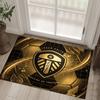 Футбольный дизайн Leeds United Хрустальный бархатный ковер Уютный Не?Нескользящий ковер с принтом для спальни, гостиной, прихожей