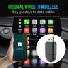 Универсальный беспроводной адаптер Carplay Carplay Android Auto 2in1 USB&Type-C Двойной разъем Carplay Box Plug And Play Автомобильные аксессуары