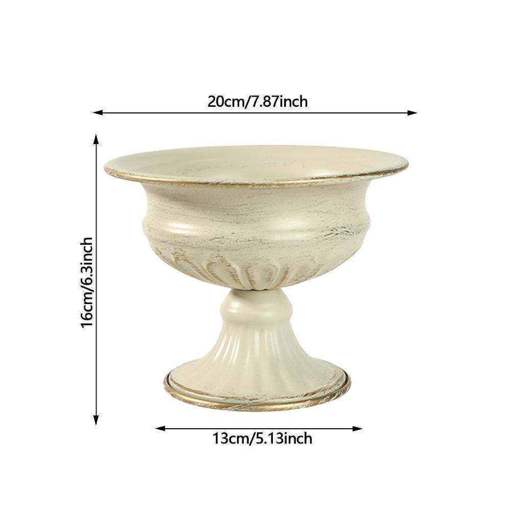 Multipurpose Flower Pot White Decorative Vase Vintage Urn Vase Flower Pot Living Room