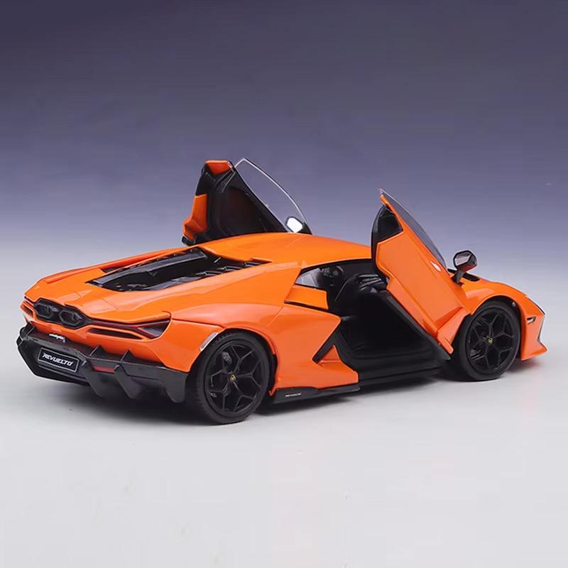 Welly 1/24 Lamborghini Revuelto Сплавная Миниатюрная Модель Машины Литой Металлический Масштаб Модель Машины Детская Игрушечная Машина Транспортные Средства Подарки