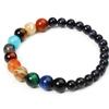 Solar System Natural Stone Beads Bracelet