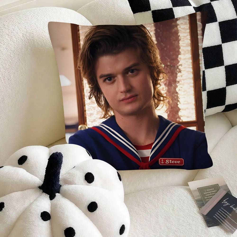 Singer Joe Keery Pillow Case Fashion Square Pillowcase Bedroom Sofa Room Ins Decoration Leisure