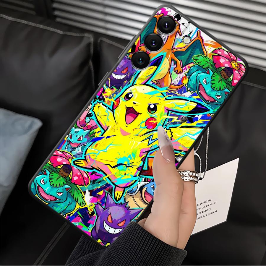 Чехол-кейс для телефона Samsung Galaxy A16 A40 A04 A17 A50 A05 A06 A70 A15 A13 A20 A12 с рисунком Покемонов