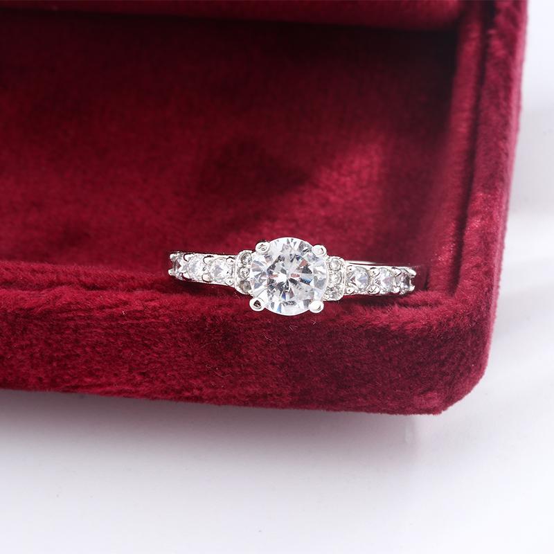 Классическое серебряное кольцо с бриллиантом и цирконом, женское модное легкое роскошное кольцо, ювелирные изделия, взрывные подарочные аксессуары