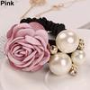 Моноцерос Леди Девушка Шик Милый Роза Цветок Искусственный Жемчуг Повязка на Голову Держатель для Хвоста Резинка для Волос AVE