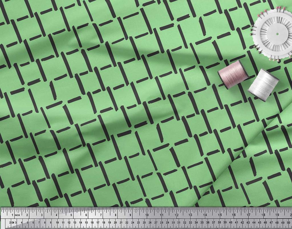 Soimoi Фиолетовая японская креп-сатиновая ткань с мазком кисти и абстрактным принтом, ткань по метрам, 42 дюйма