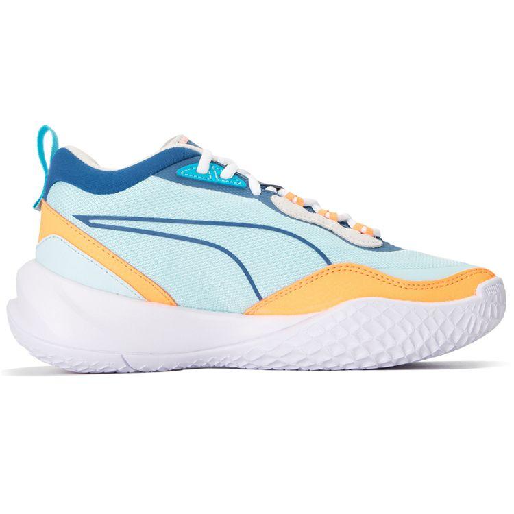 Puma Кроссовки для баскетбола Playmaker Унисекс Светло-аквамариновый Сине-голубой Облачный 385841-07