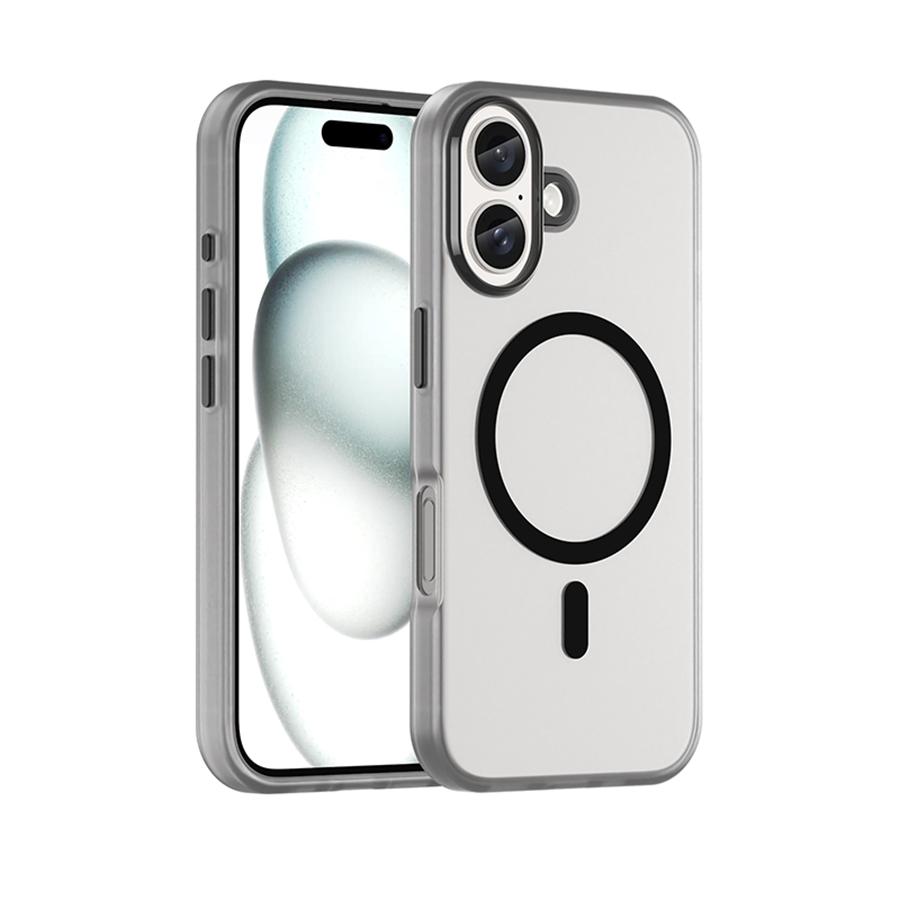 Matte Skin Feel Magnetic Wireless Charging Phone Case for iPhone 16 Pro Max 15 14 13 12 11 Samsung S24 Ultra S24FE for Magsafe Shockproof Bumper Cover