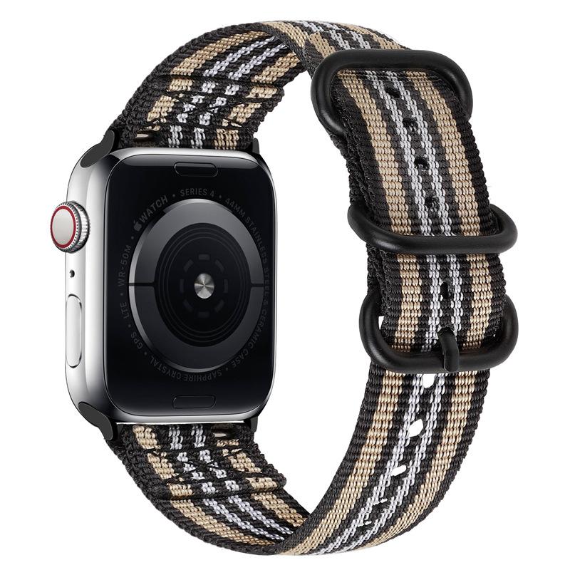 Нейлоновый ремешок для Apple Watch Ultra 2/3 49 мм Ремешок 46 мм 42 мм 45 мм 41 44 40 мм Холщовый браслет iWatch Серия 11 10 9 8 7 6 5 SE Ремень