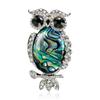 Women Fashion Owl Shell Broochpins Elegant All-match Scarf Buckle Suit Brooches Decoration