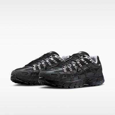 Nike P-6000 Замша Антрацит Металлик Серебристый