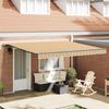VidaXL Manual Retractable Awning Striped Multicolour 400x300 Cm 3330579