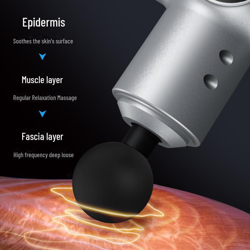 Электрический массажер для глубокой мышечной релаксации с пересечением границ: Портативный пистолет для массажа шеи и тела