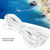 7mm 10m 32.8ft Strong Elasticity Round Elastic Rope Cord Sewing DIY Accessories White