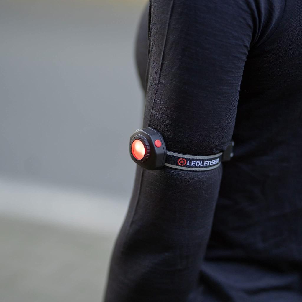Перезаряжаемый светодиодный фонарь Ledlenser CU2R для распознавания сигналов, белый и красный, для активного отдыха, например, и продукт 502730 Японский свет, Наклипсовый фонарь, Фонарь,