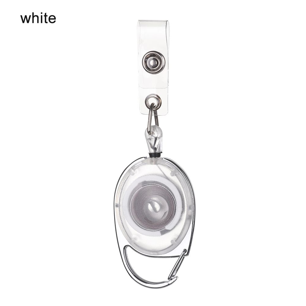 1 шт. Модный прочный зажим для ID-карты с именем, клипса против потери, выдвижное кольцо для ключей, держатель для бейджа, шнурки