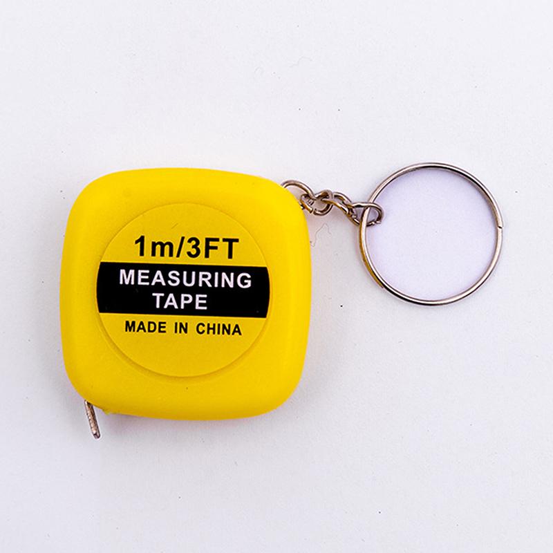 Мини Портативная Рулетка-Брелок – 1м Выдвижная Стальная Линейка для Дома и Путешествий