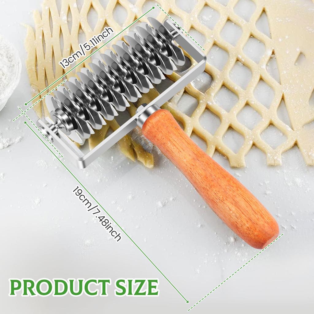 Stainless Steel Pie Pizza Cutter Pastry Bakeware Embossing Dough Roller Lattice Cake Tools Plastic Baking Tool Kitchen Gadgets