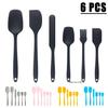 Силиконовый набор из 6 предметов: лопатки и кисть для масла для выпечки